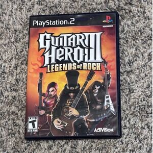 Guitar Hero III Legends of Rock PlayStation 2 PS2 Game Activision Tested Working